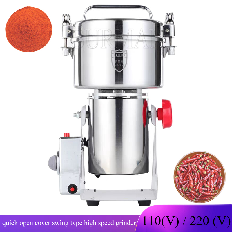 Electric Grain Mill 2500W - Młynek do ziaren, przypraw, płatków śniadaniowych,