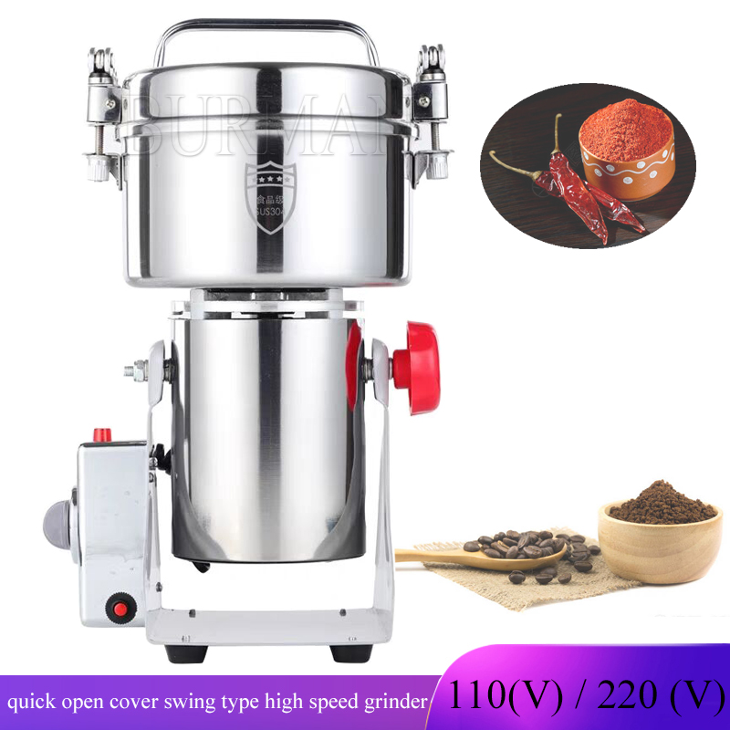 Electric Grain Mill 2500W - Elektryczny automatyczny młynek do kawy, suchych