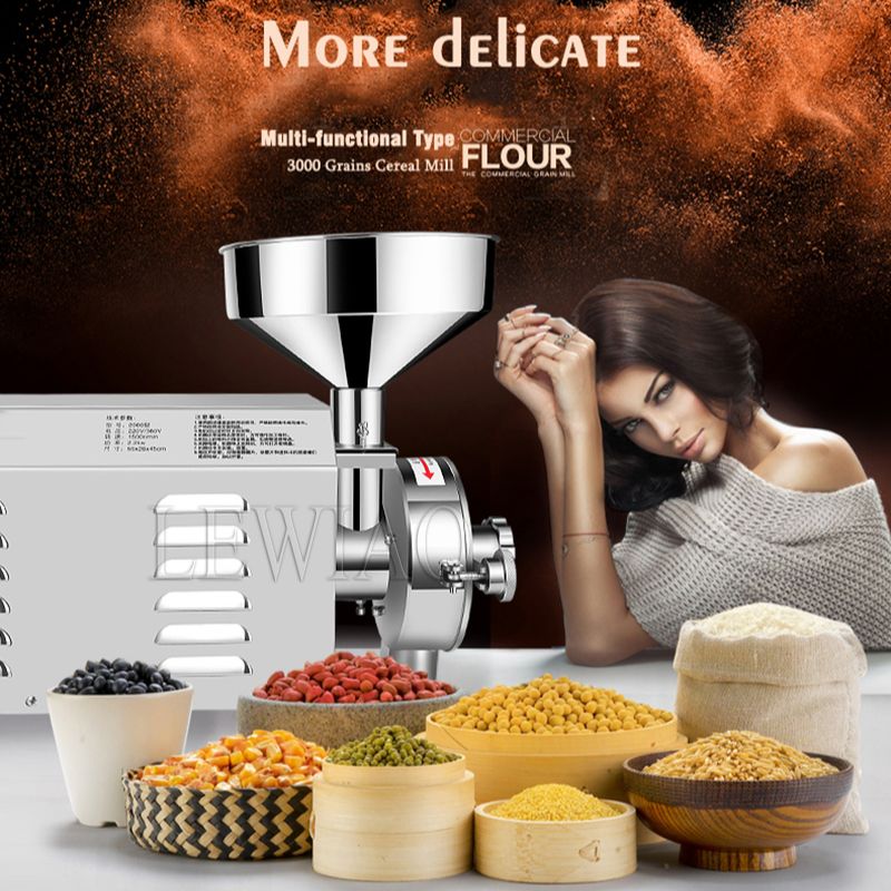 Dry Grain Grinder Stainless Steel - Elektryczny młynek do ziaren 50KG 2200W