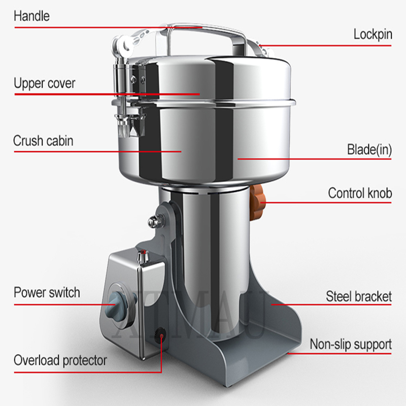 Elektryczna maszyna do mieleni – Electric Grain Mill 2500W recenzja i cena