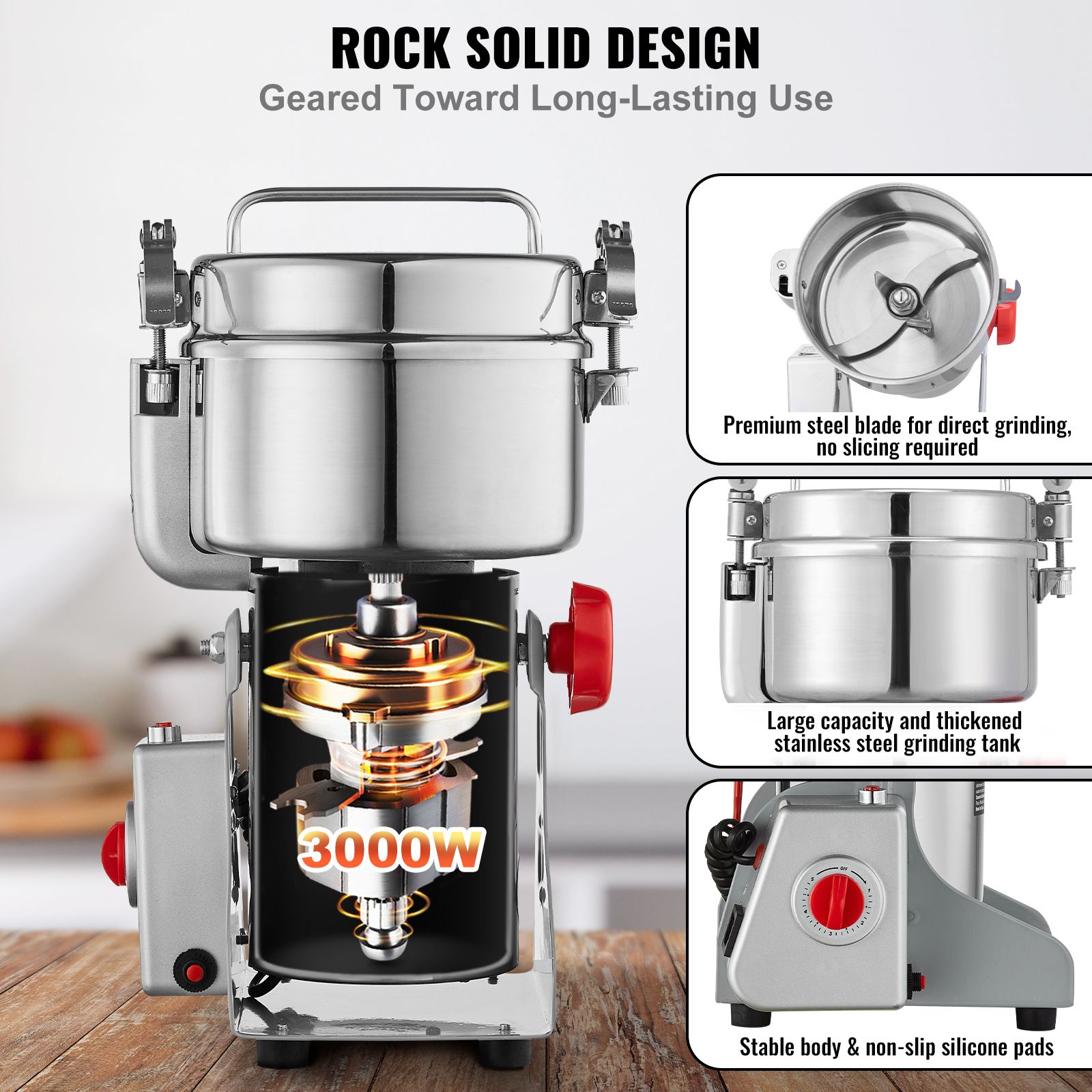 Elektryczny młynek do ziaren 1 – Spice Grinder Machine Commercial 1000G recenzja i cena