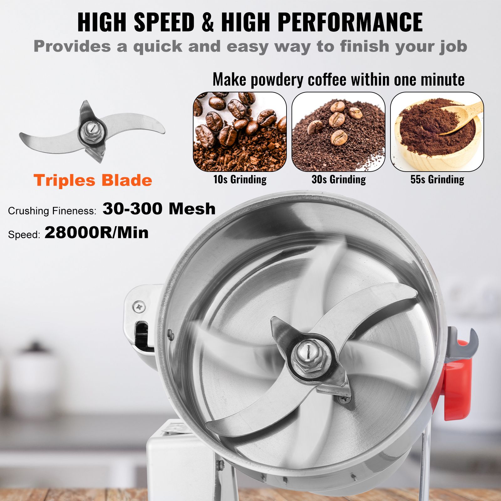Elektryczny młynek do ziaren 1 – Spice Grinder Machine Commercial 1000G recenzja i cena