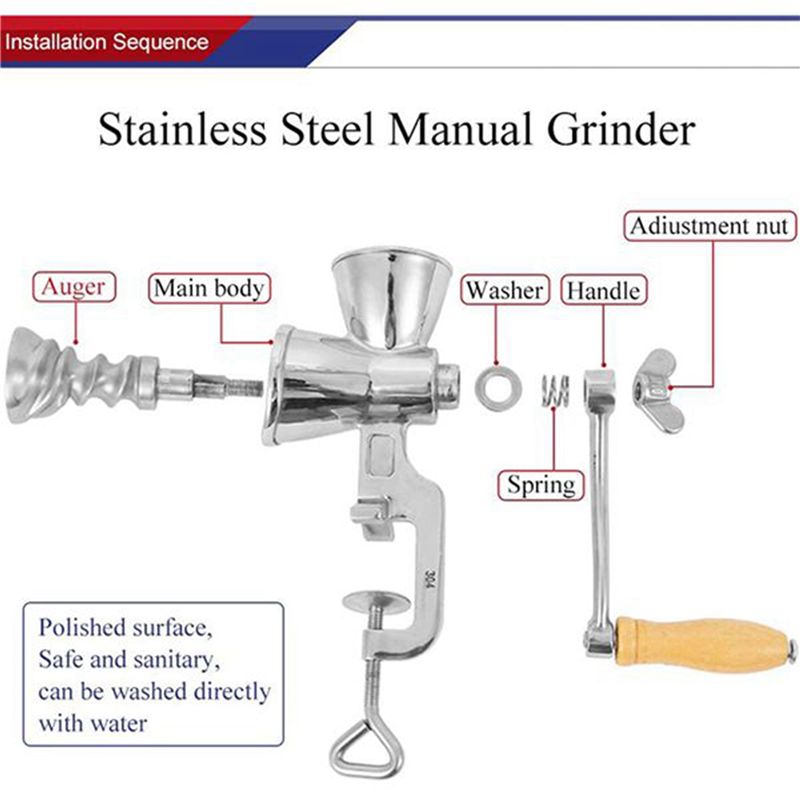 ABJI-Ręczny młynek do ziaren z – Grain Mill Grinder Hand Crank recenzja i cena