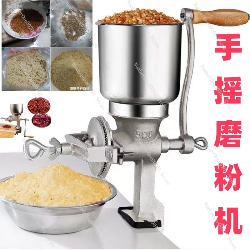 Ręczny młynek żeliwny cynowany – Grain Mill Grinder Hand Crank recenzja i cena