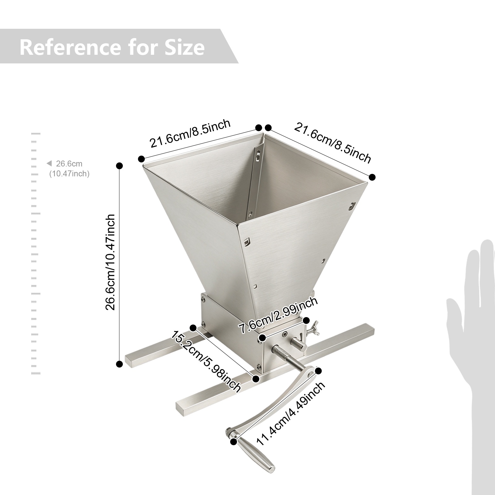 Młyn do ziarna, rozdrabniacz d – Grain Mill Grinder Hand Crank recenzja i cena