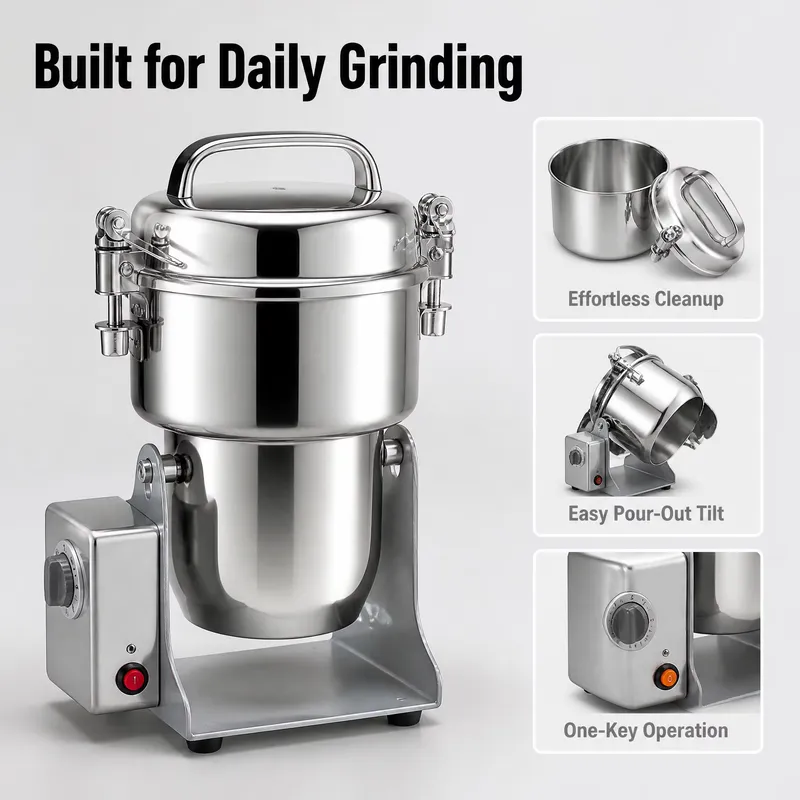 Elektryczny młynek do ziół ze  – Ultra Fine Powder Grinder Machine recenzja i cena
