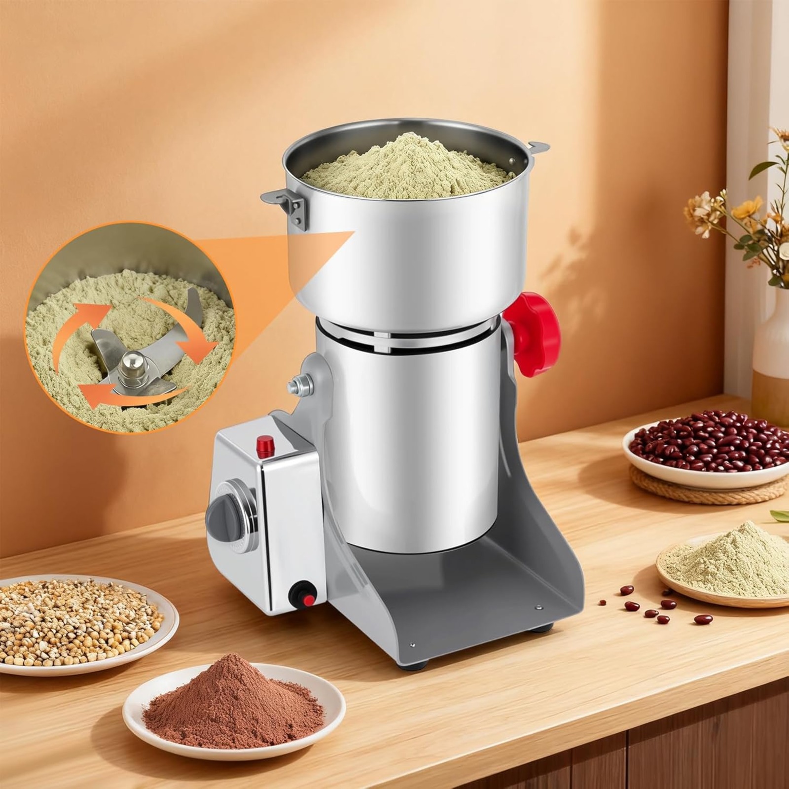 Elektryczny młynek do ziaren o – Dry Grain Grinder Stainless Steel recenzja i cena